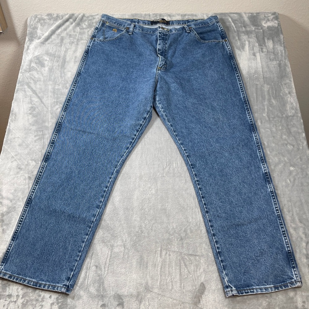 Wrangler George Strait Collection Mens 42x32 Relaxed Fit Jeans Medium Wash Blue